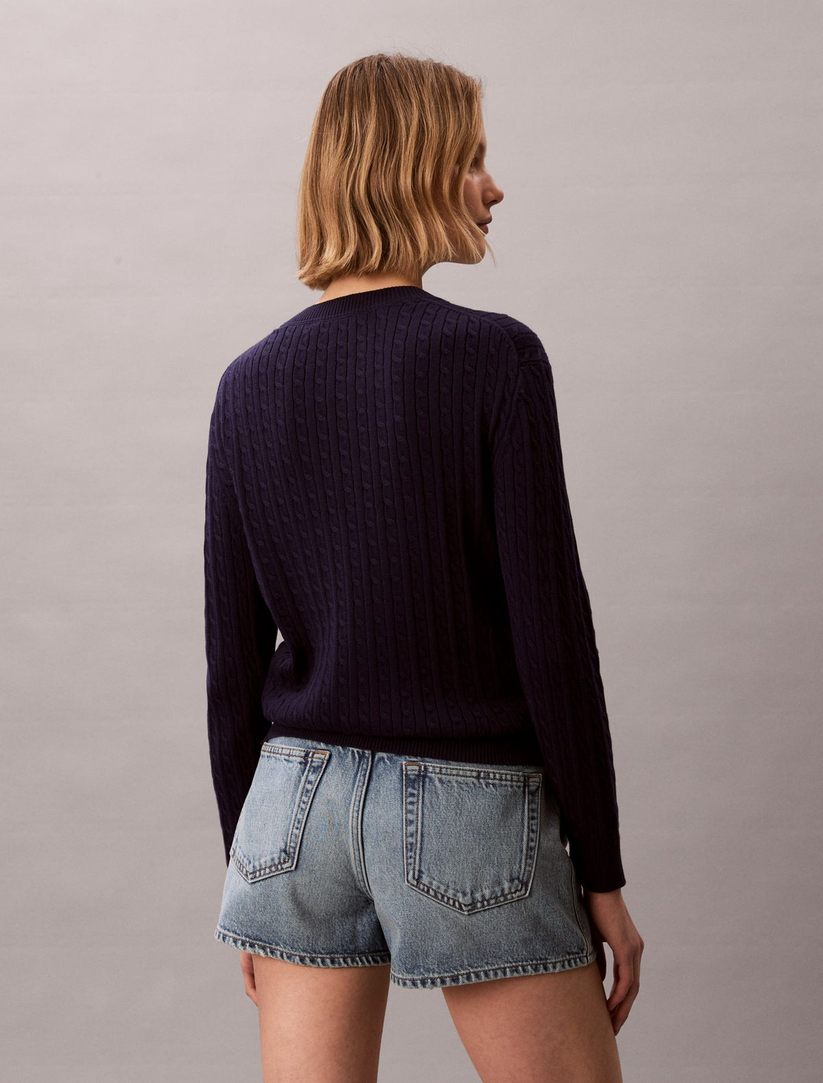 Calvin Klein Cotton Cable Knit Sweater