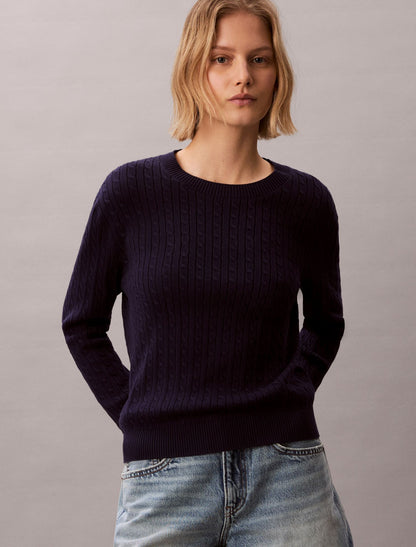 Calvin Klein Cotton Cable Knit Sweater
