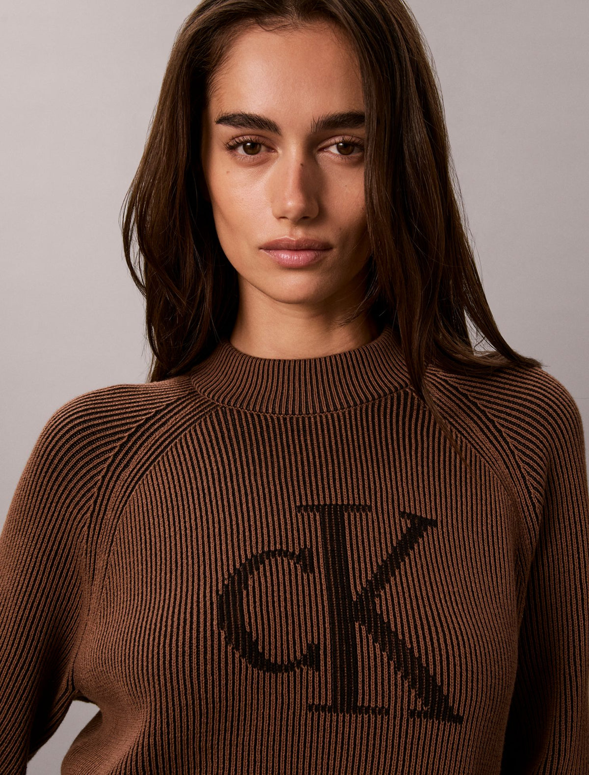 Calvin Klein Monogram Graphic Rib Sweater