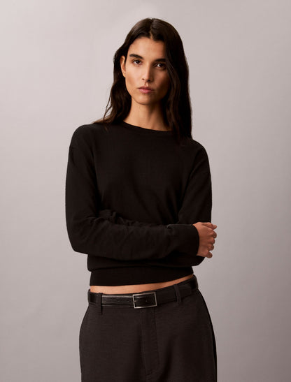Calvin Klein Merino Wool Blend Crewneck Sweater