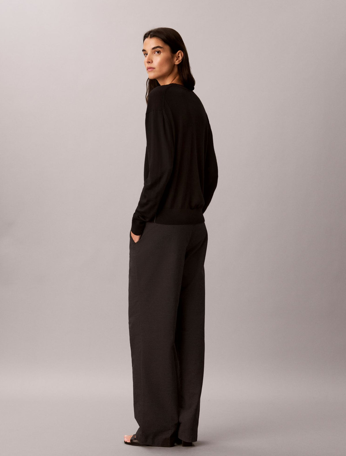 Calvin Klein Merino Wool Blend Crewneck Sweater