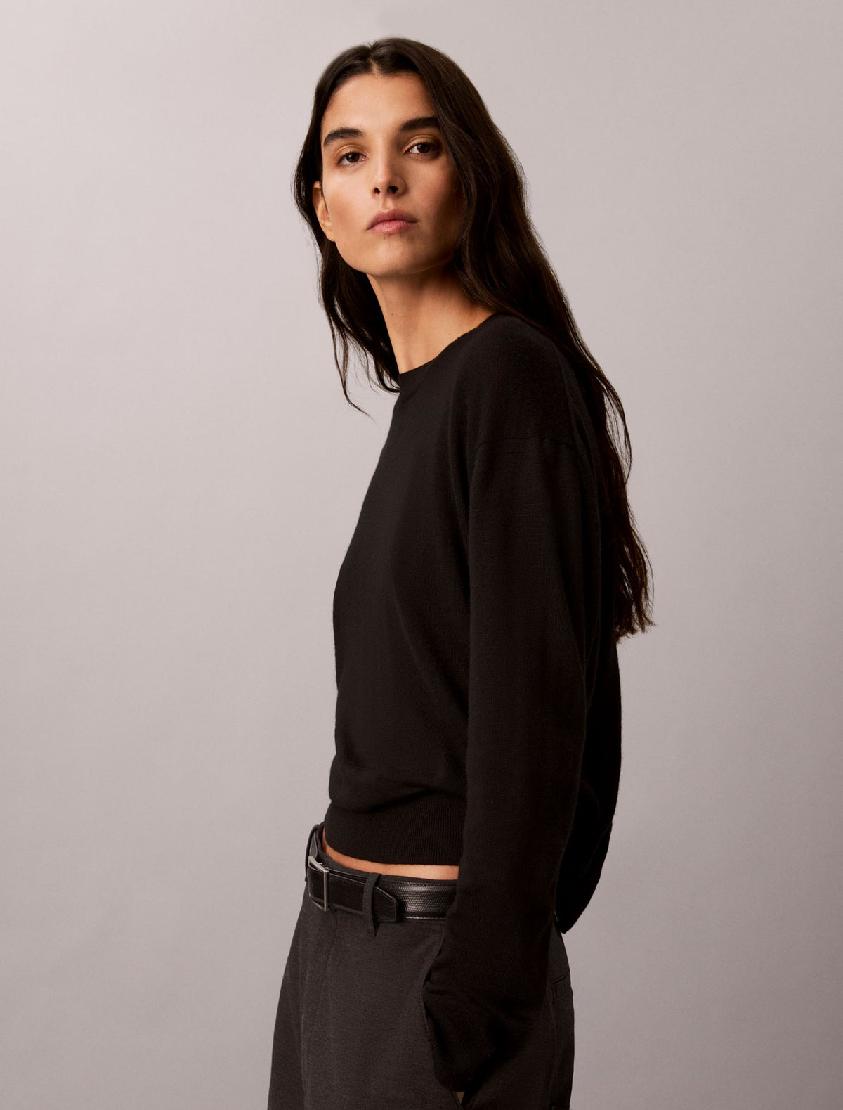 Calvin Klein Merino Wool Blend Crewneck Sweater