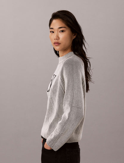 Calvin Klein Monogram Graphic Rib Sweater