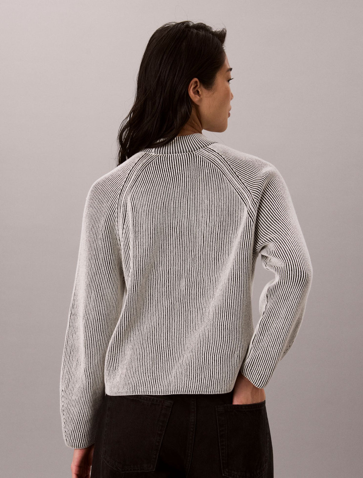 Calvin Klein Monogram Graphic Rib Sweater