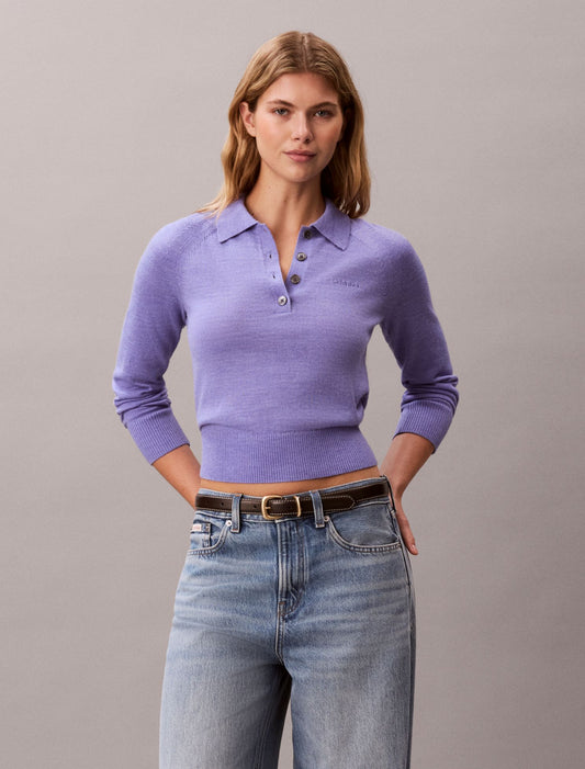 Calvin Klein Extra Fine Merino Polo Shirt