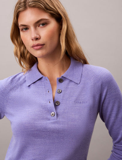 Calvin Klein Extra Fine Merino Polo Shirt