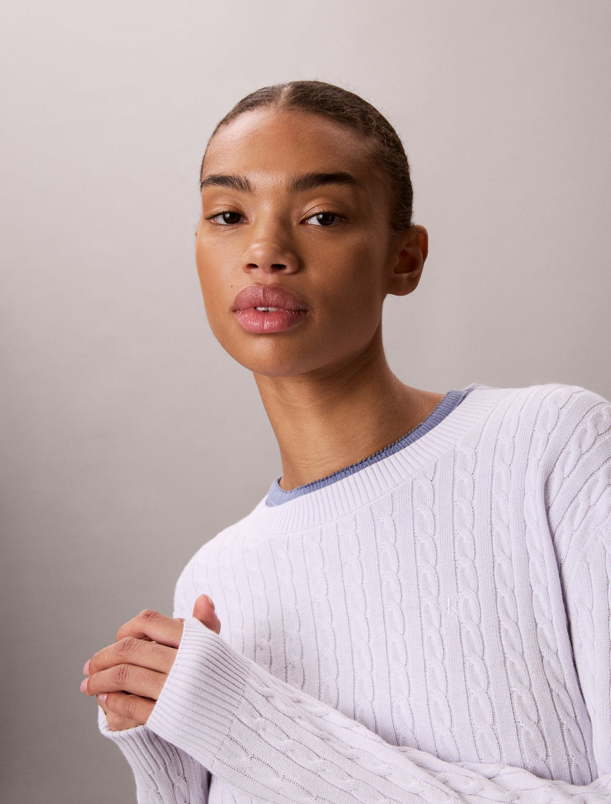 Calvin Klein Cotton Cable Knit Sweater