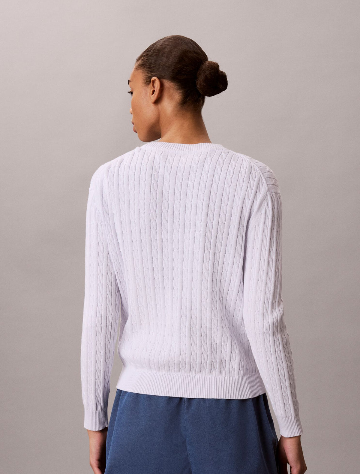 Calvin Klein Cotton Cable Knit Sweater