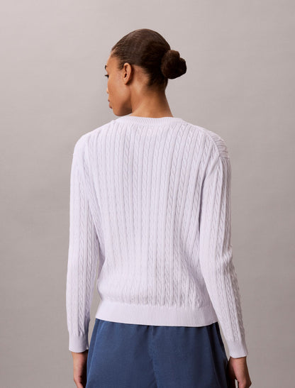 Calvin Klein Cotton Cable Knit Sweater