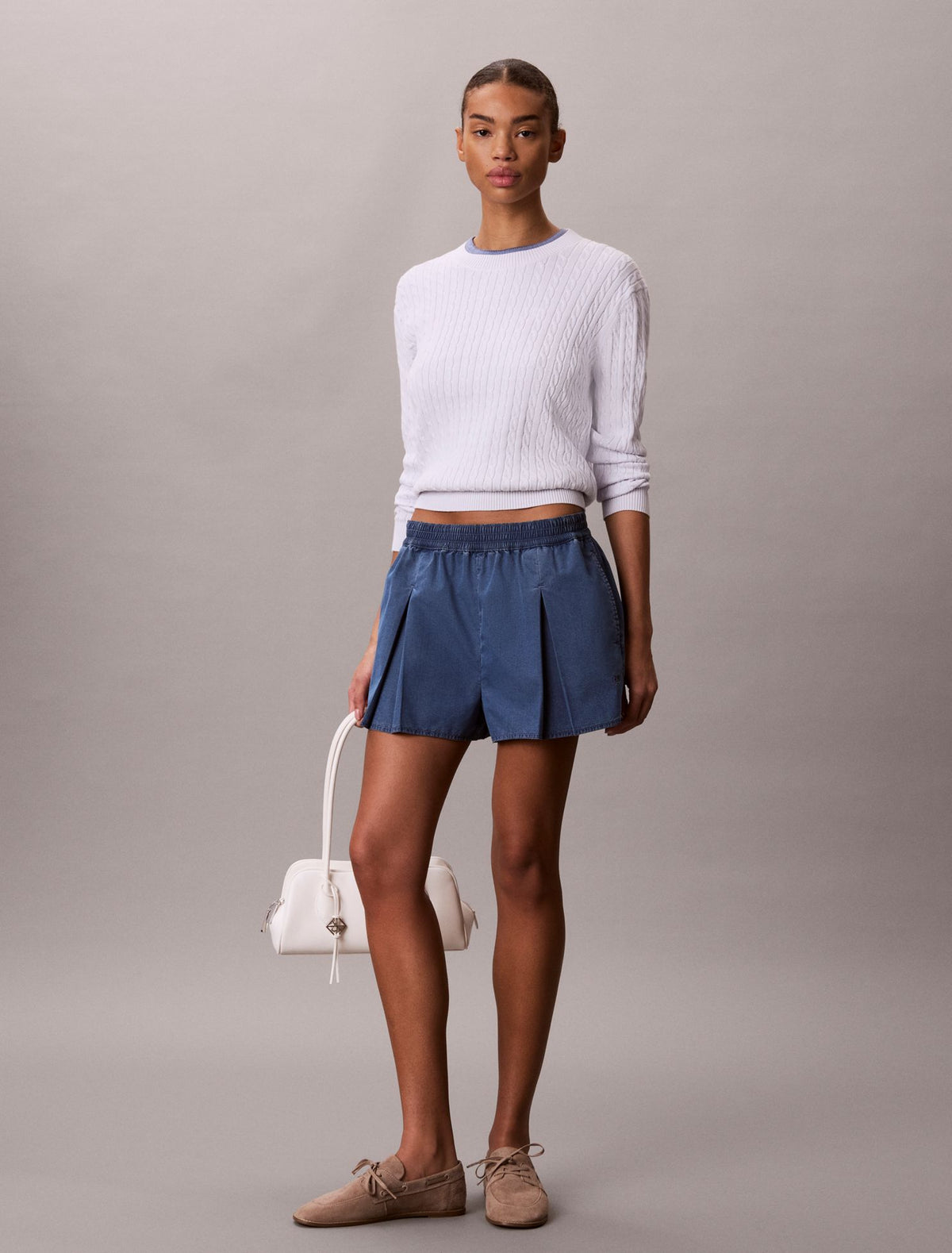 Calvin Klein Cotton Cable Knit Sweater