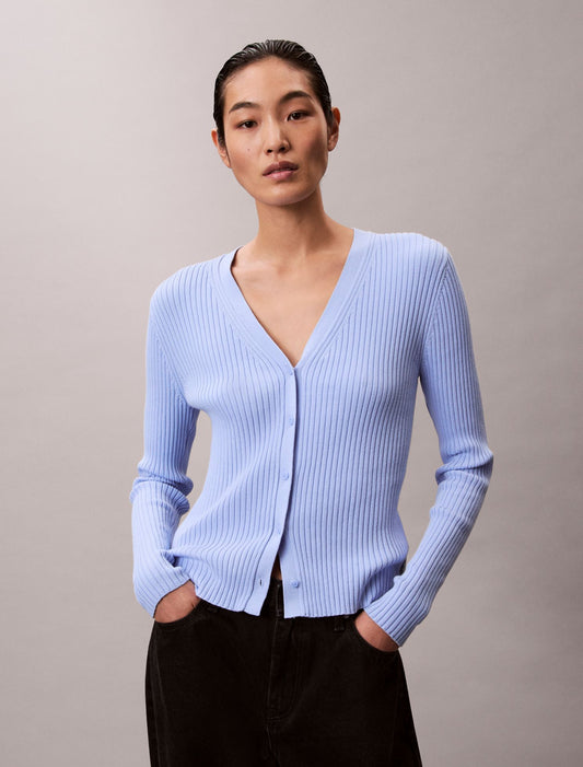 Calvin Klein Smooth Variegated Rib Sweater Cardigan
