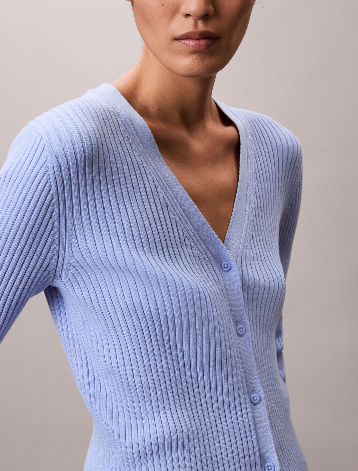 Calvin Klein Smooth Variegated Rib Sweater Cardigan