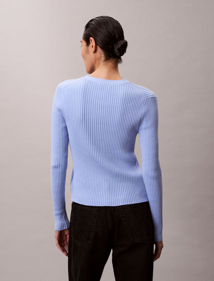 Calvin Klein Smooth Variegated Rib Sweater Cardigan