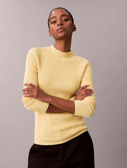 Calvin Klein Cotton Rib Slim Sweater