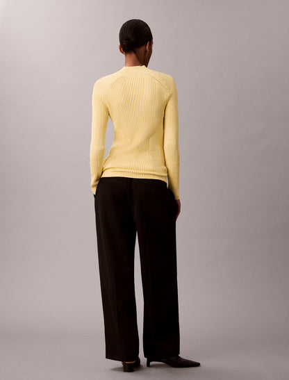 Calvin Klein Cotton Rib Slim Sweater