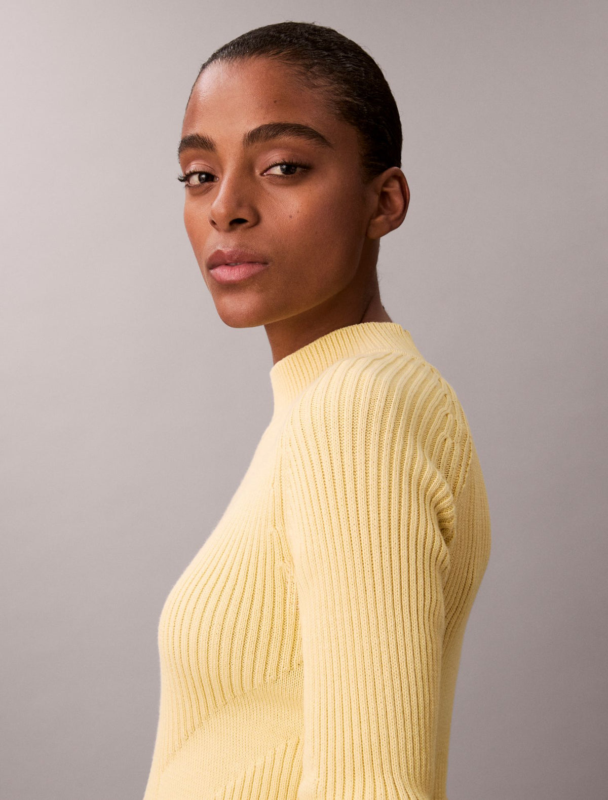 Calvin Klein Cotton Rib Slim Sweater