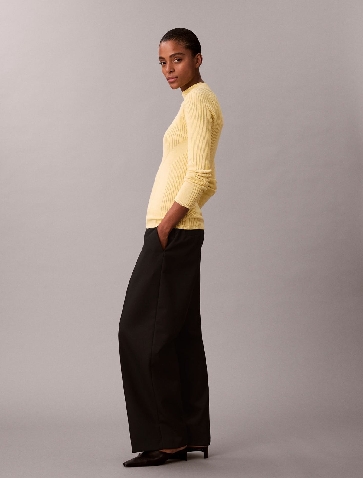 Calvin Klein Cotton Rib Slim Sweater