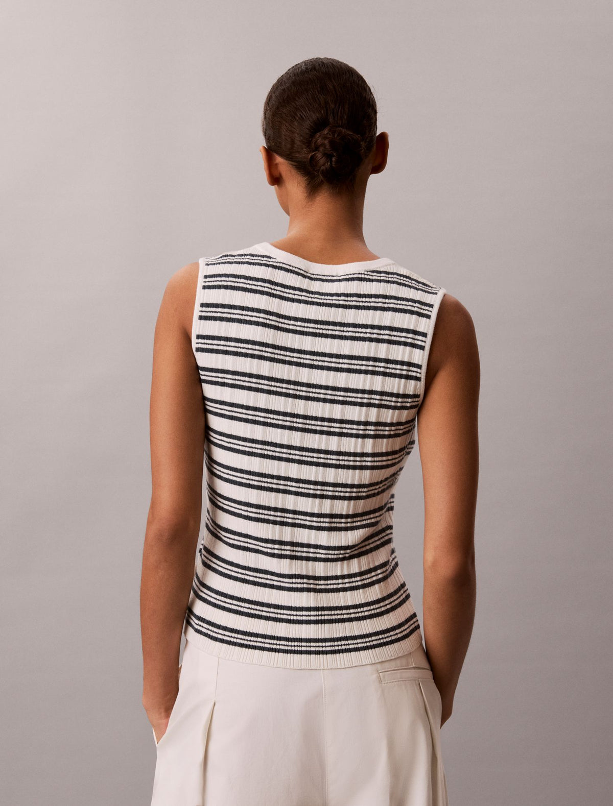 Calvin Klein Rib V-Neck Tank Top