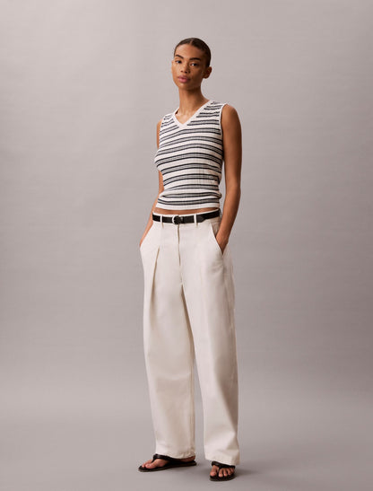 Calvin Klein Rib V-Neck Tank Top