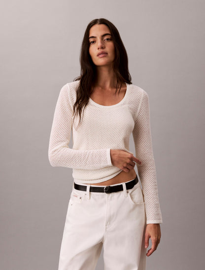 Calvin Klein Boucle Pointelle Top