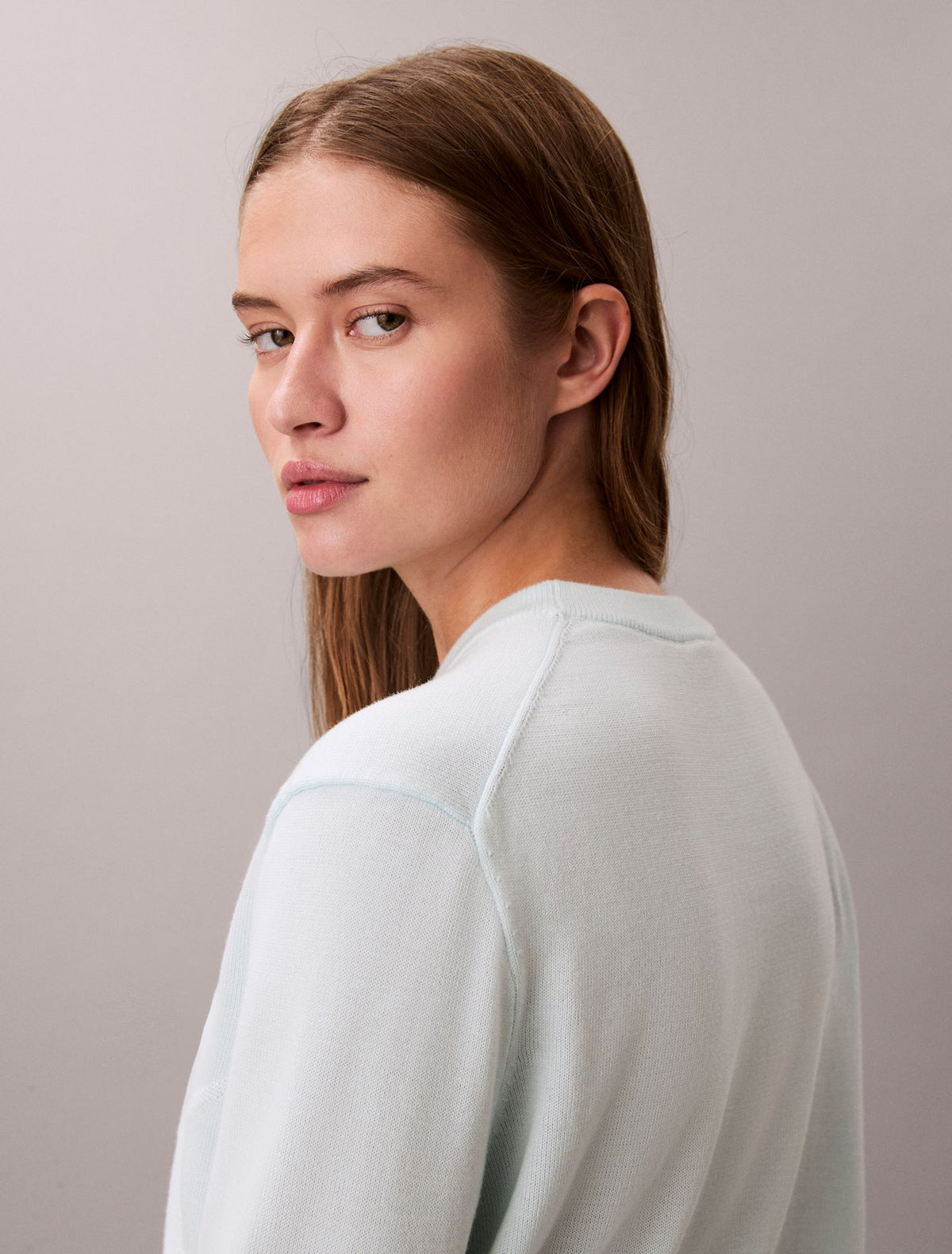 Calvin Klein Smooth Cotton Monogram Sweater