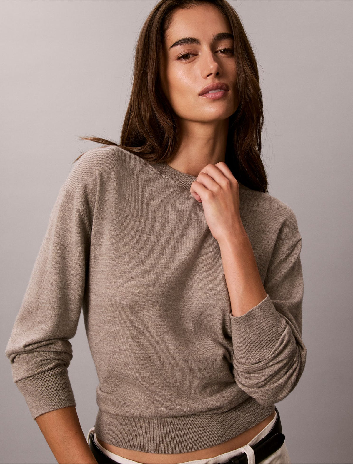 Calvin Klein Merino Wool Blend Crewneck Sweater