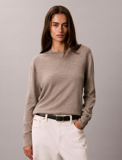 Calvin Klein Merino Wool Blend Crewneck Sweater