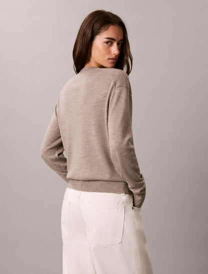 Calvin Klein Merino Wool Blend Crewneck Sweater