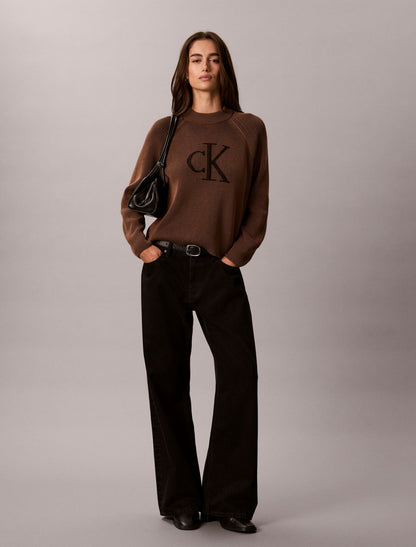 Calvin Klein Monogram Graphic Rib Sweater