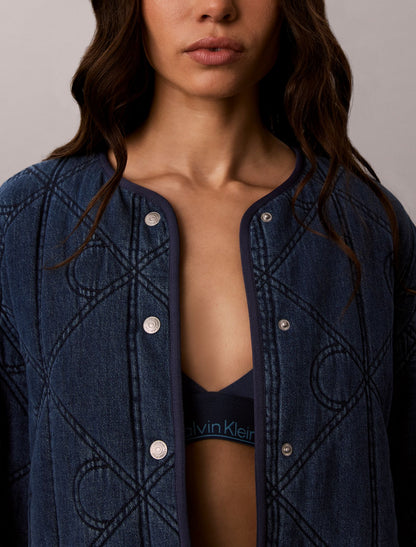 Calvin Klein Emblem Logo Cotton Quilted Liner Jacket