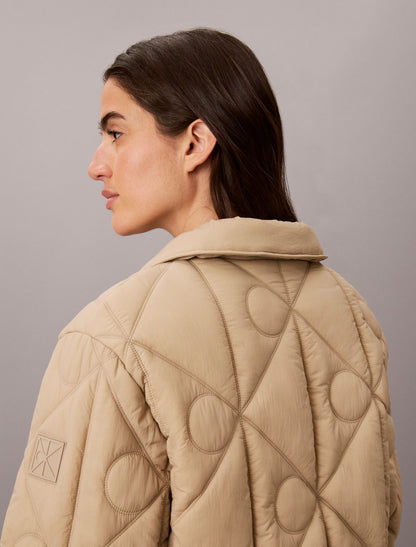 Calvin Klein Emblem Logo Nylon Quilted Liner Jacket