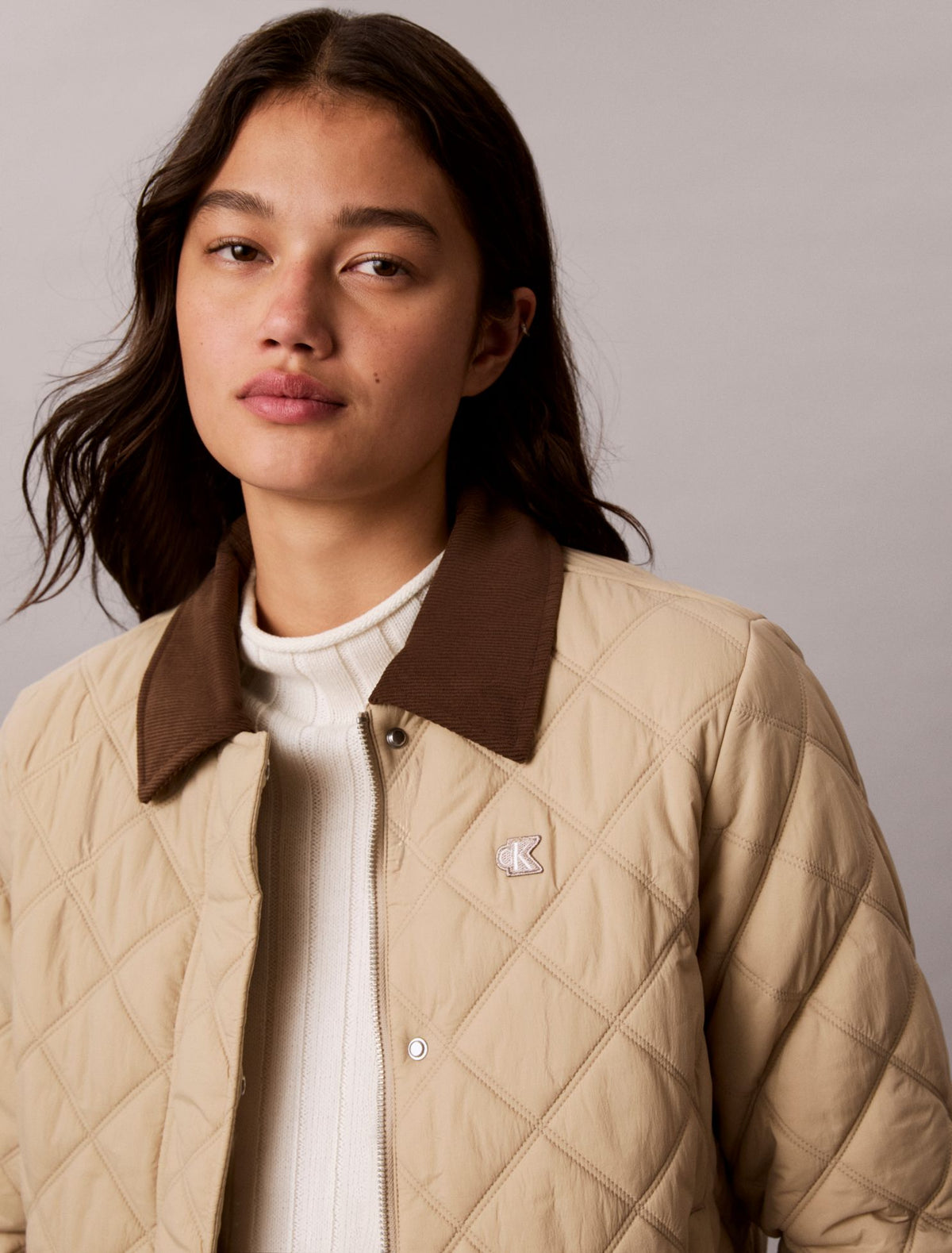 Calvin Klein Mixed Media Liner Jacket