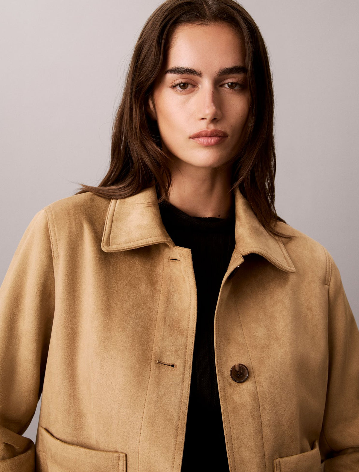 Calvin Klein Faux Suede Jacket