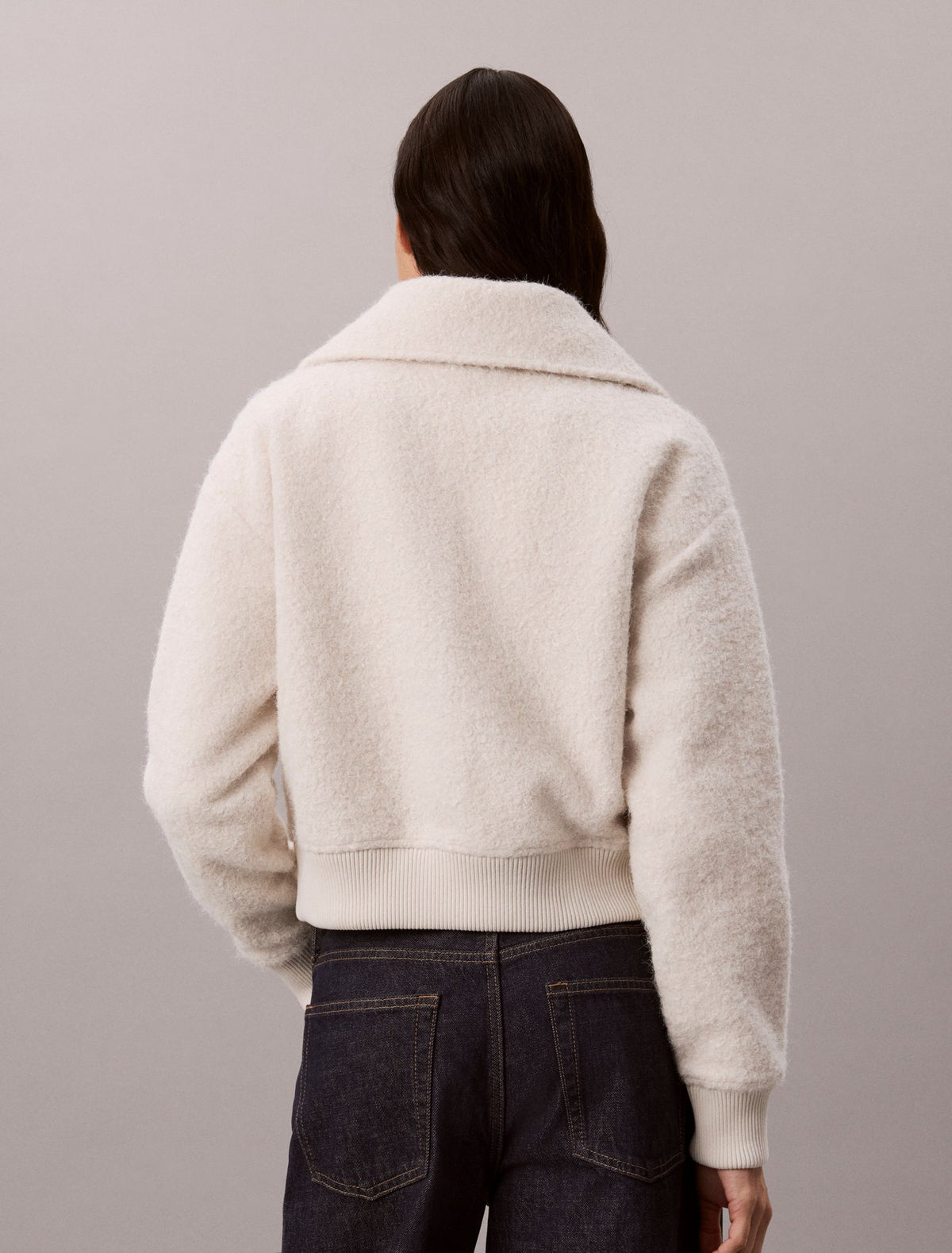 Calvin Klein Brushed Boucle Fleece Zip Jacket