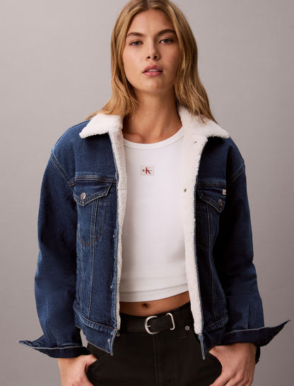 Calvin Klein Denim Sherpa Jacket