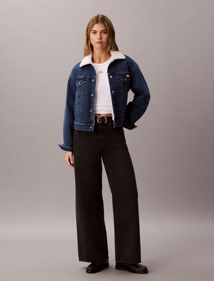 Calvin Klein Denim Sherpa Jacket