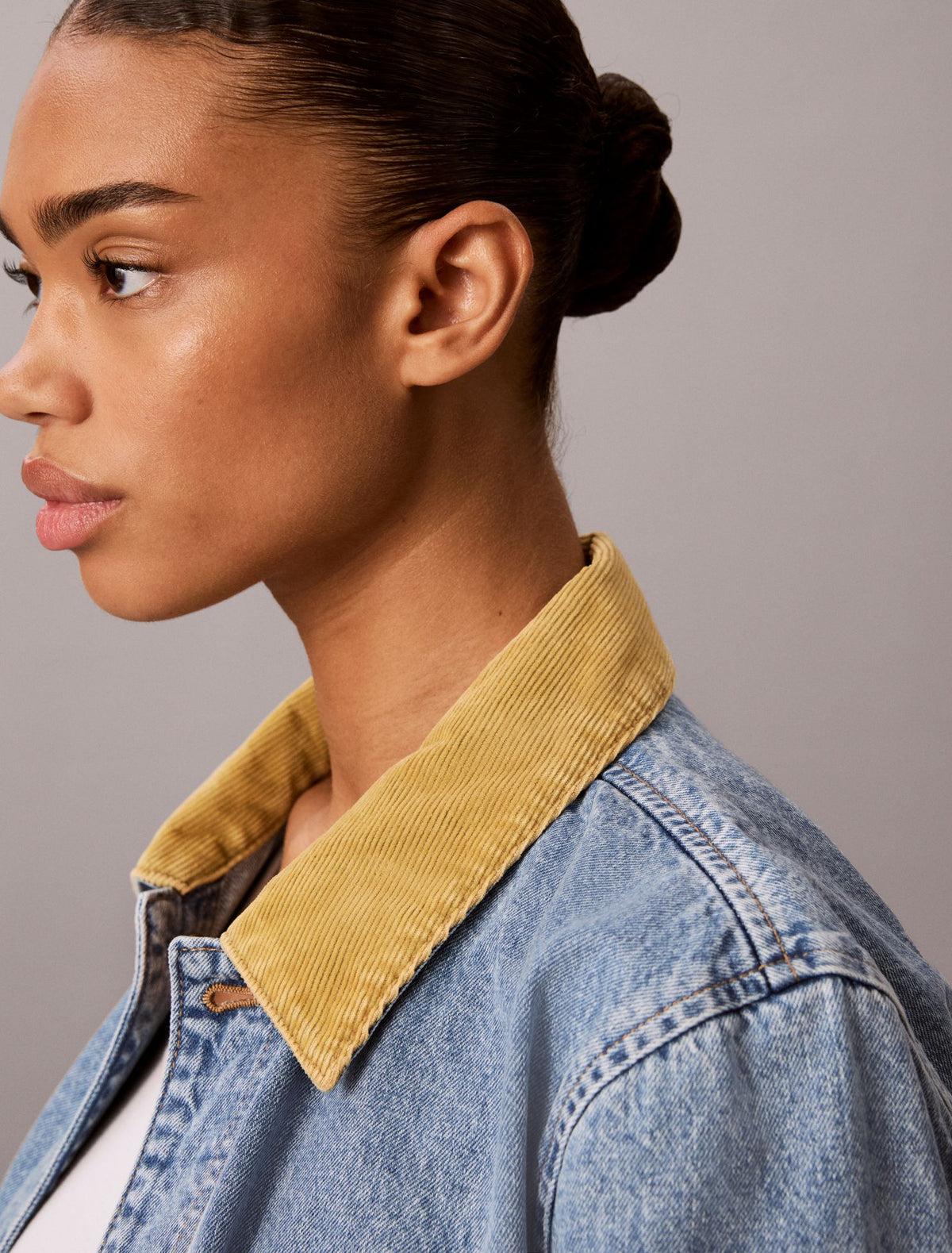 Calvin Klein Contrast Collar Chore Coat