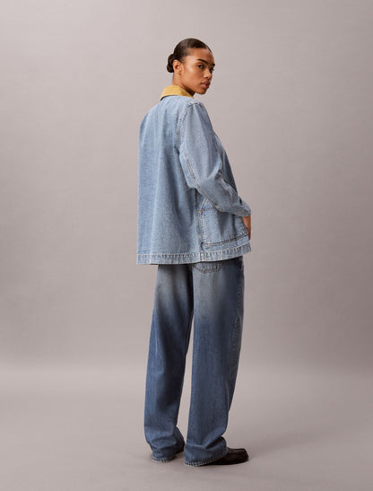 Calvin Klein Contrast Collar Chore Coat