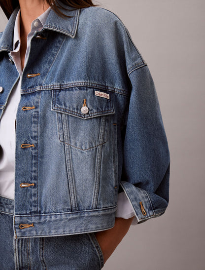 Calvin Klein Relaxed Trucker Denim Jacket