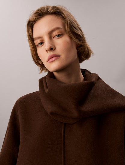 Calvin Klein Wool Blend Scarf Coat