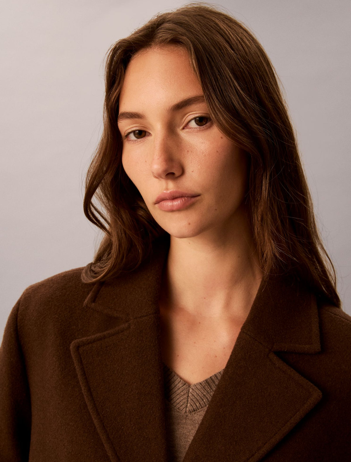 Calvin Klein Wool Blend Tailored Coat
