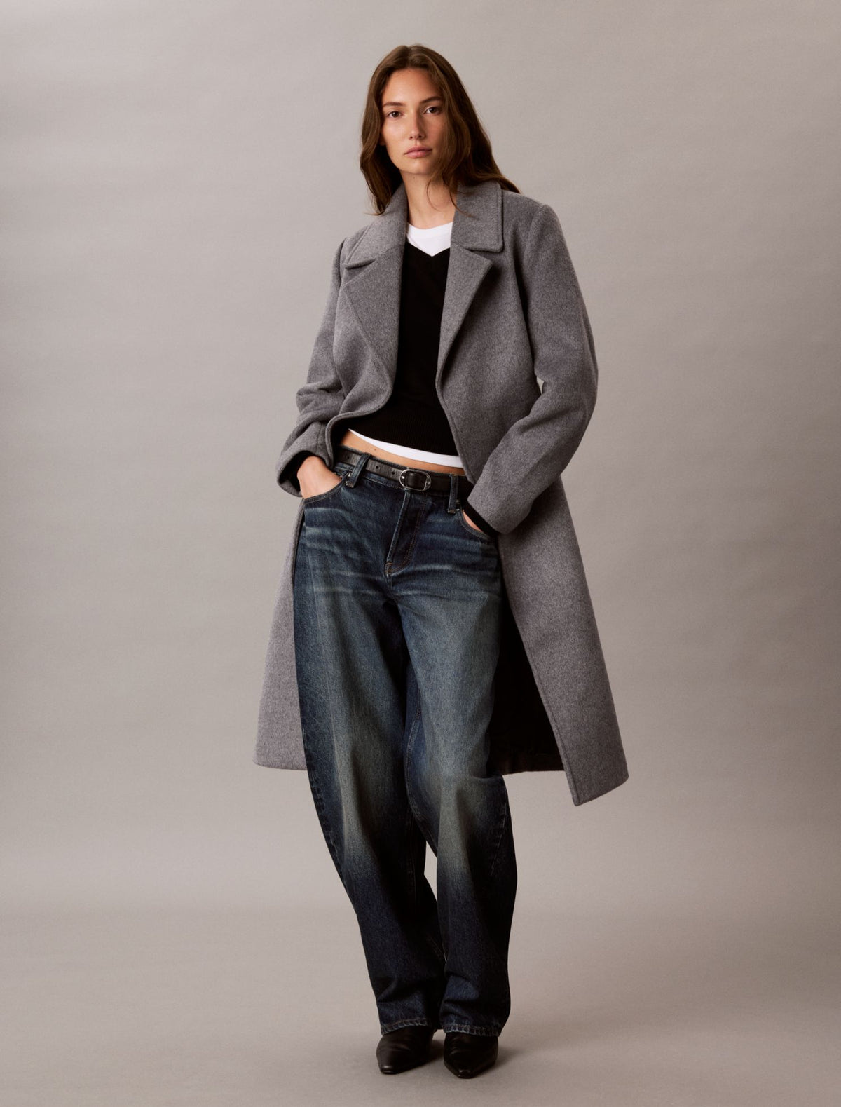 Calvin Klein Classic Wool Blend Coat