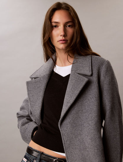 Calvin Klein Classic Wool Blend Coat