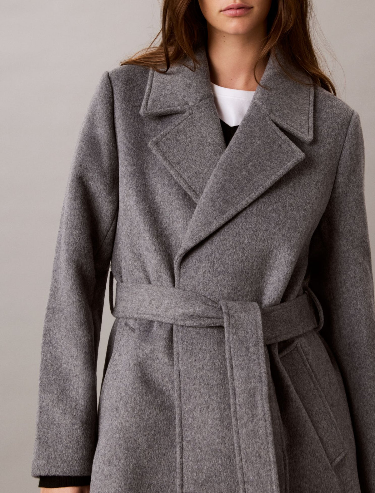 Calvin Klein Classic Wool Blend Coat
