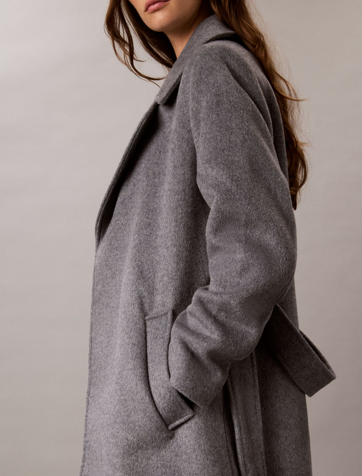 Calvin Klein Classic Wool Blend Coat