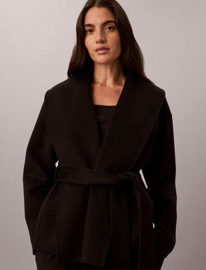 Calvin Klein Shawl Hip Coat