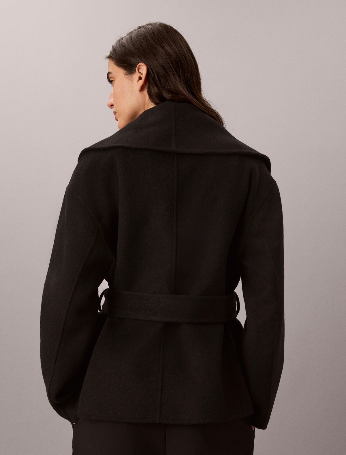 Calvin Klein Shawl Hip Coat