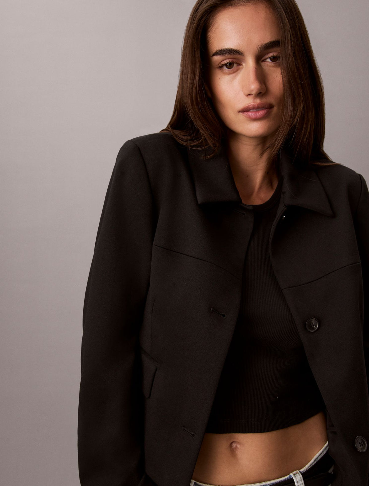 Calvin Klein Ponte Knit Jacket