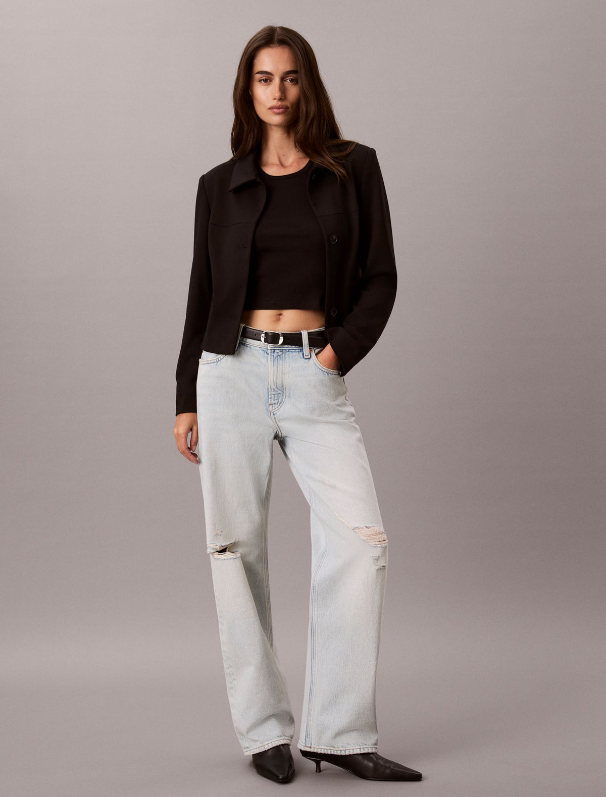 Calvin Klein Ponte Knit Jacket