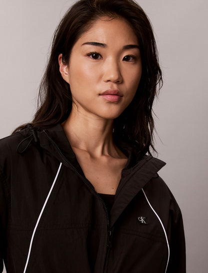 Calvin Klein Lightweight Cinch Waist Windbreaker Jacket